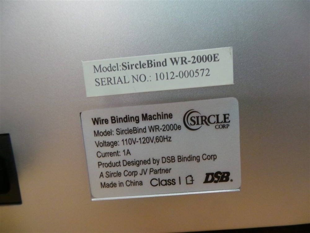 Sircle Corp Electric Wire Book Binding Coil Machine WR-2000