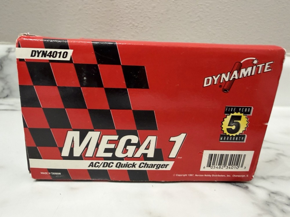Dynamite Mega 1 AC/DC Quick Charger for 4-7 Cell Ni-Cad Batteries Untested