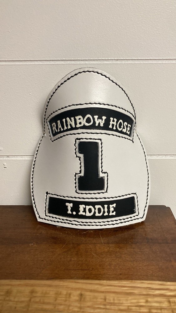 Custom Handmade Leather Fire Helmet Front