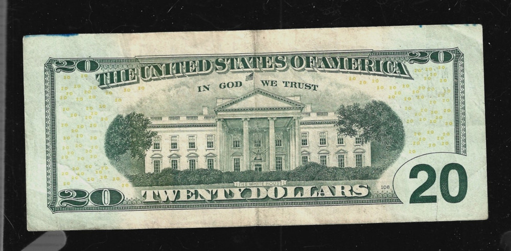 $20.00 Fancy Trinary w/ six #2's bank note