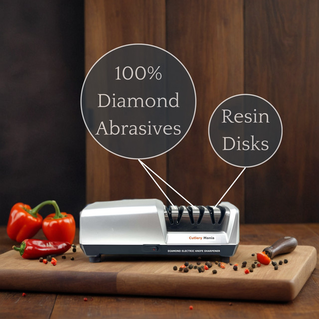 Electric Knife Sharpener New Silver