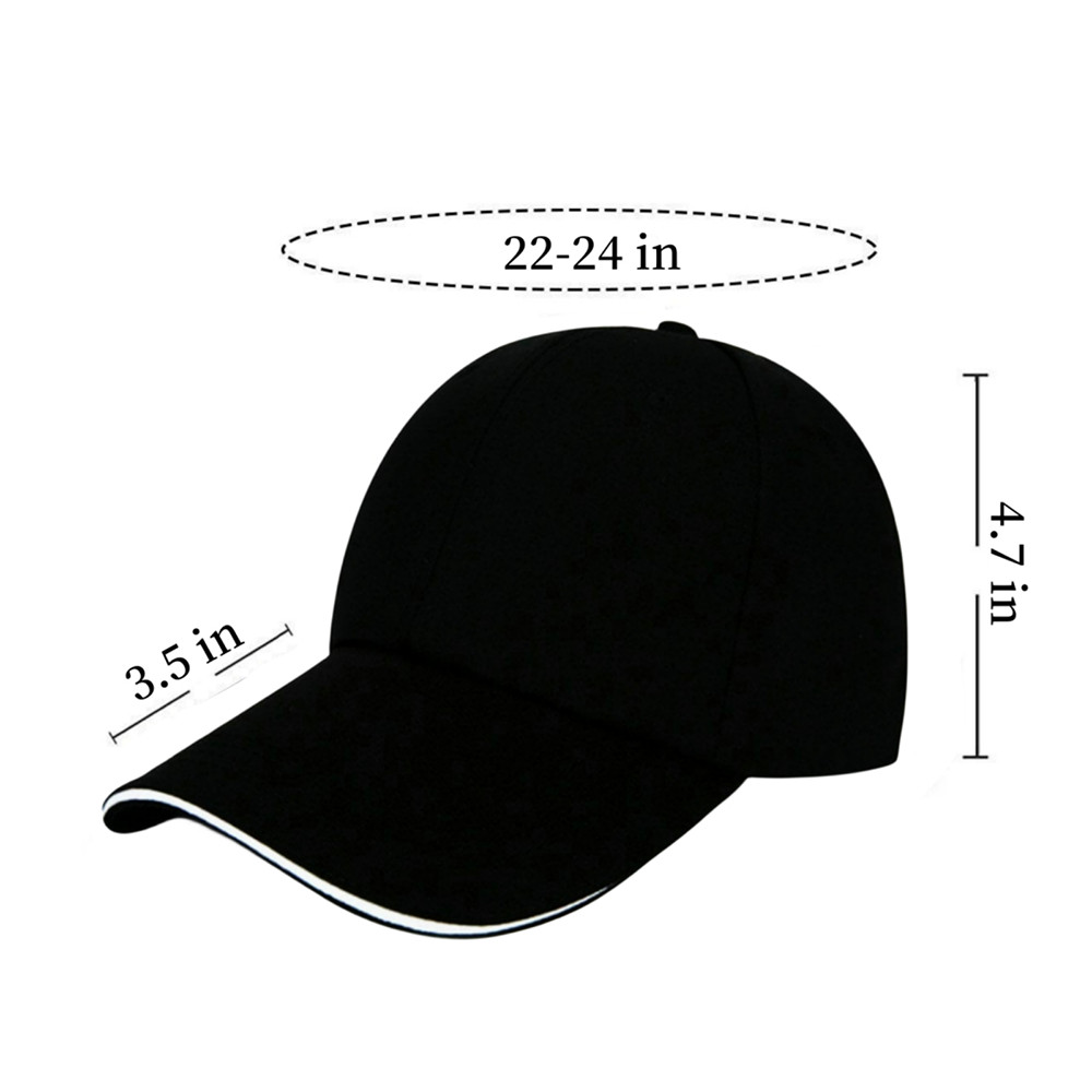 White Plain Baseball Cap Hat Adjustable Polo Golf Style Washed Solid Dad Hat