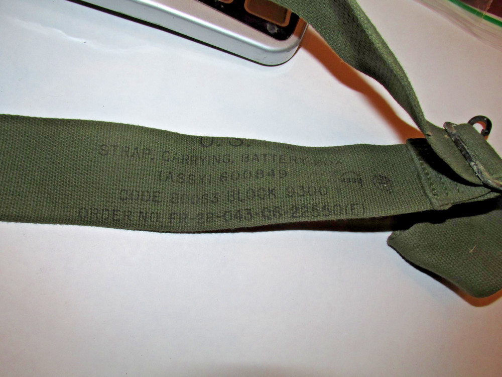 US Army STRAP, CARRYING, BATTERY BOX, VINTAGE