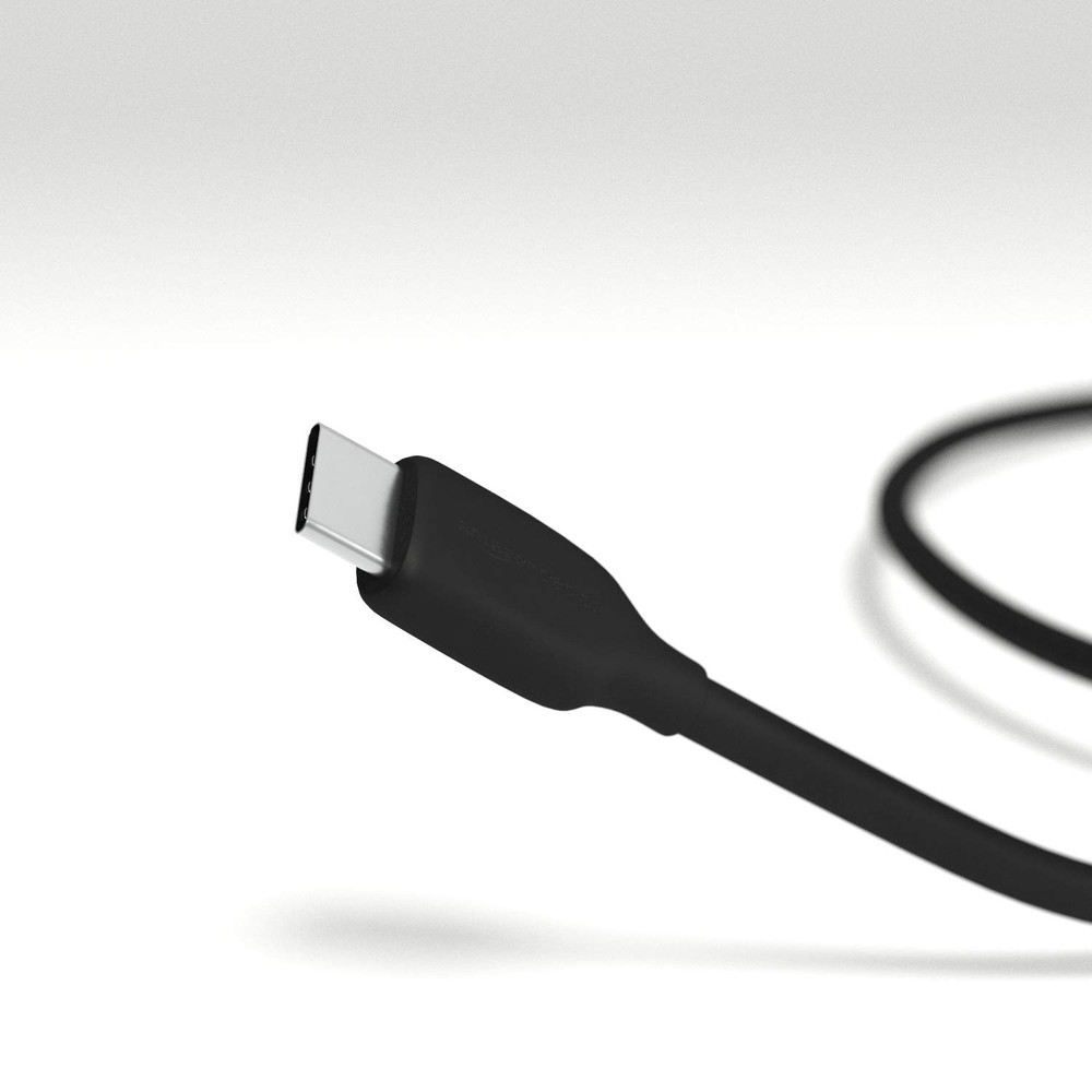 Amazon Basics 2-Pack USB-C to USB-A 2.0 Fast Charging Cable, 6-Foot, Black