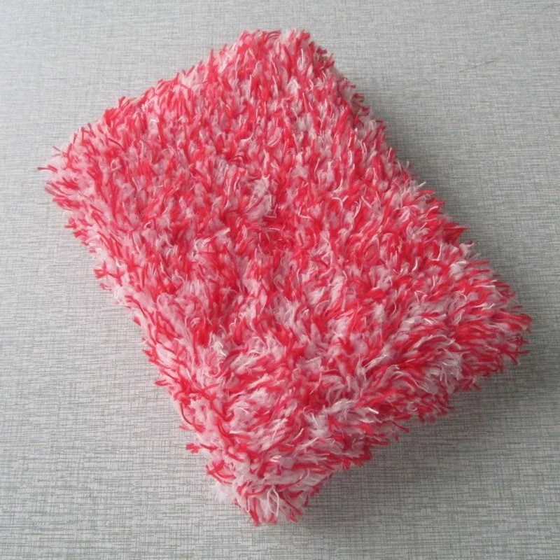 Car Auto Microfibre Wash Mitt Inner Foam Core Comfortable Cleaning Mitt Uk....