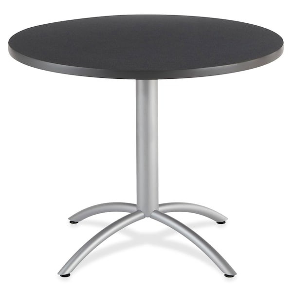 Cafeworks 65648 Cafeworks Cafe/Breakroom Table, Graphite Granite Top, Silver