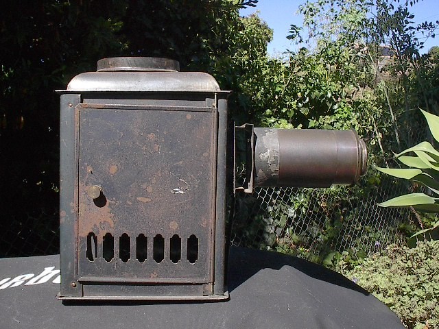 Antique Magic Lantern Slide Projector.