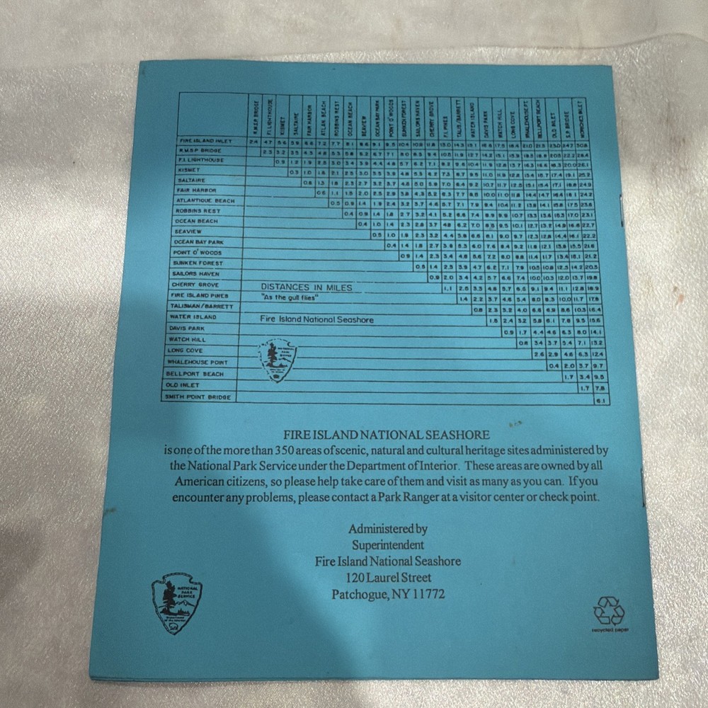 1994 Fire Island Tide Tables