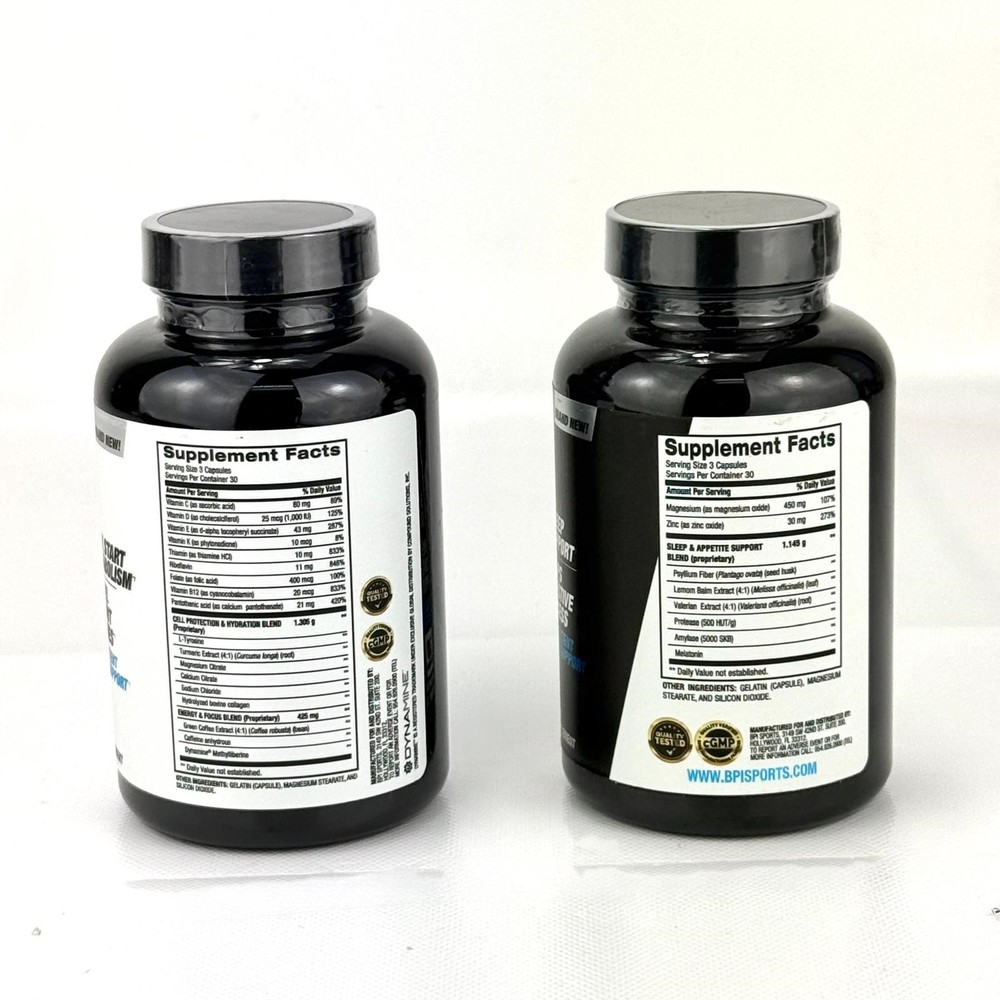 Intermittent Fasting Support Combo AM Fast Break + PM BPI Supplements EXP 05/24