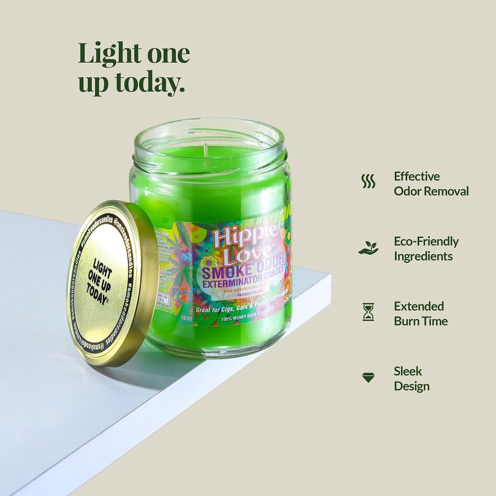 13oz Jar Candle, Hippie Love