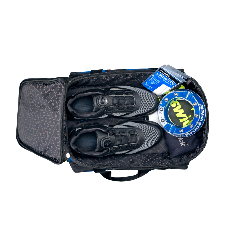 Brunswick Quest 2 Ball Roller Bowling Bag Blue