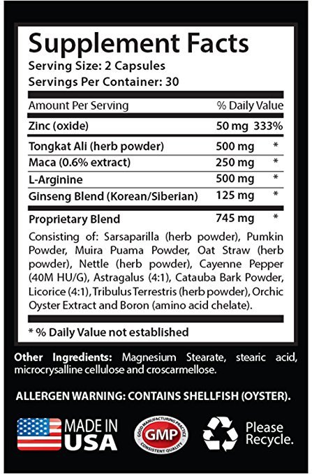 stamina and energy - UNLEASH YOUR WOLF - - Eurycoma Longifolia 1 Bottle
