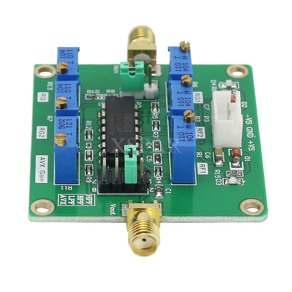 UAF42 Active Filter Adjustable Highpass/Lowpass/Bandpass Filtering Board Module