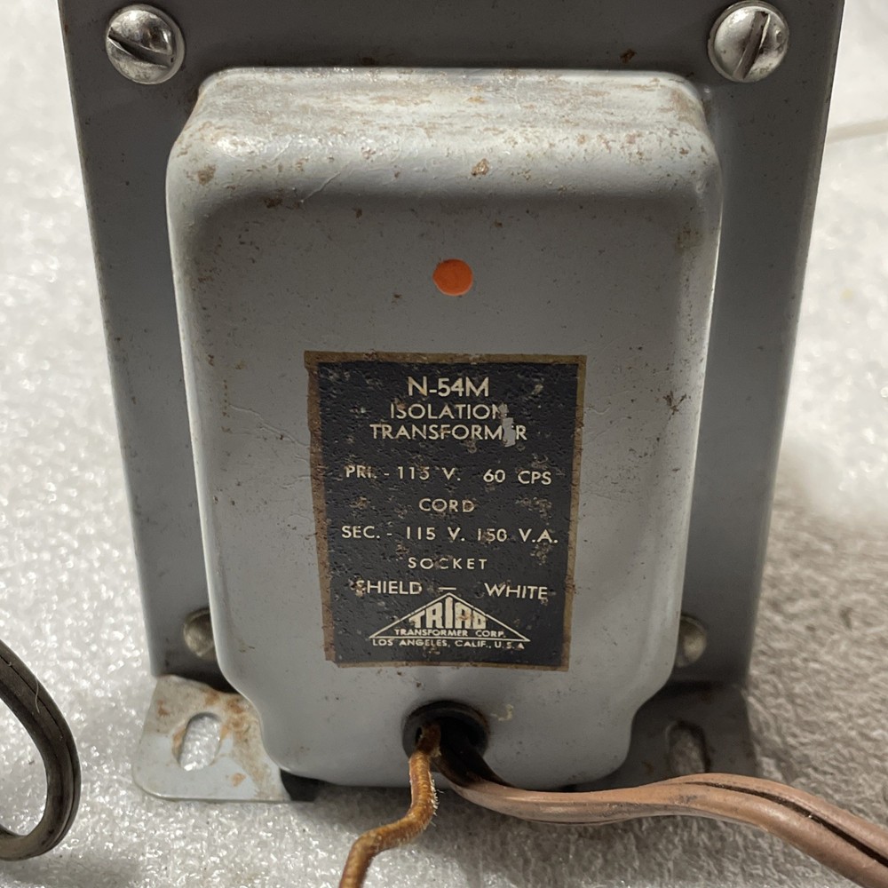 Triad N-54M Isolation Transformer Preowned Test Good
