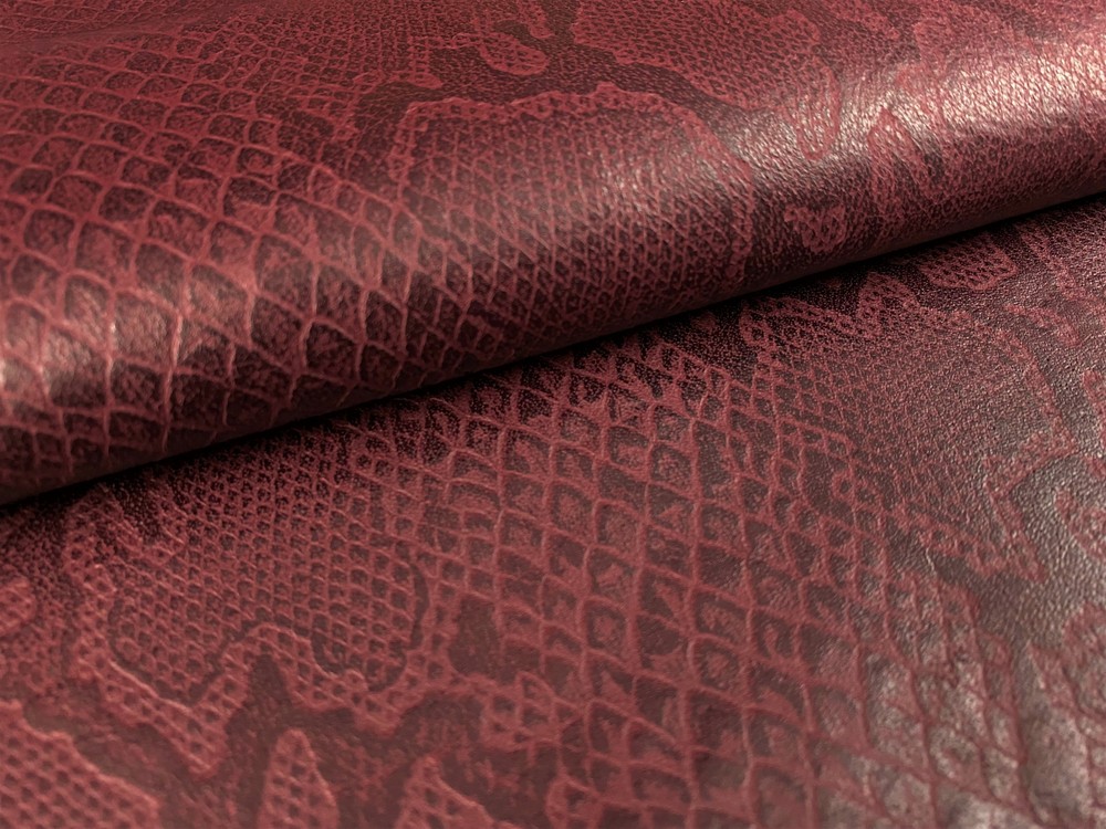 Python Embossed Oxblood Color (100% Genuine skin)