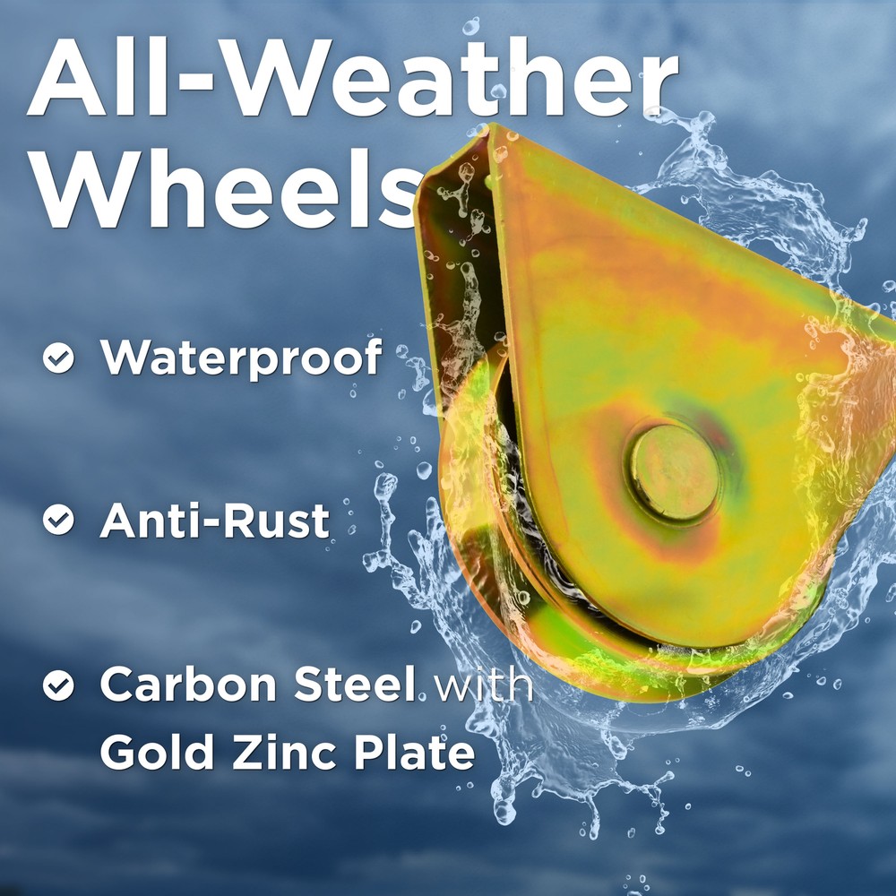 ALEKO Sliding Gate Hardware Kit with Extension Bracket