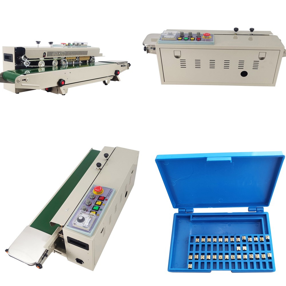 FRD-1000-II Quick Continuous Bag Sealing Machine Horizontal w/ Printed Character