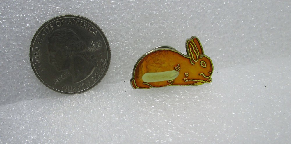 Brown Bunny Rabbit Pin