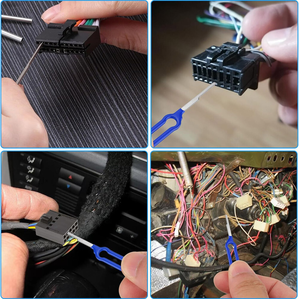 41x Pin Extractor Tools Terminal Ejector Connector Removal Kit w/ Protective Bag