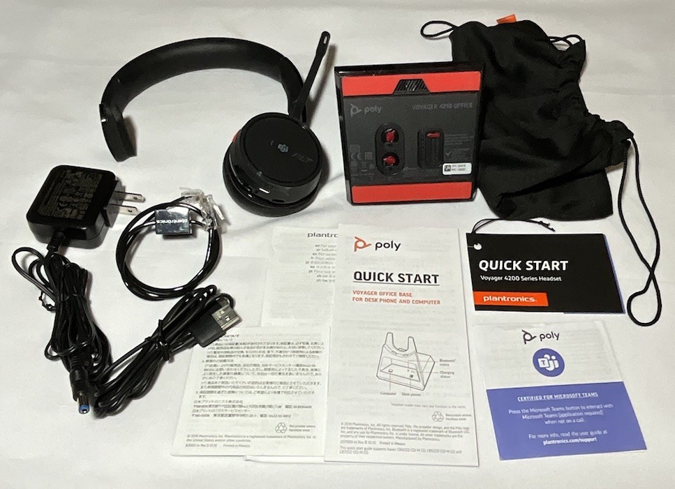 Plantronics Poly Voyager 4210 Headset & Dock