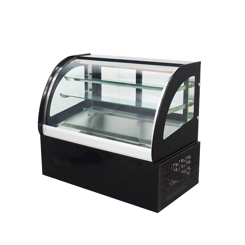 220V 3 Layers White LED Lighting Refrigerated Cake Display Cabinet Showcase