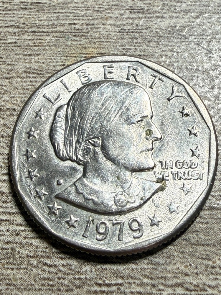 Error 1979-D Susan B Anthony with Filled In D Mint Mark
