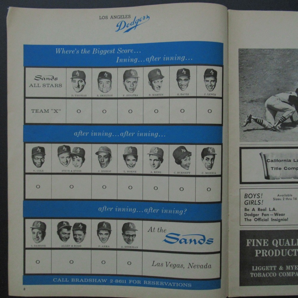 1964 Dodgers vs Braves Ticket & Program, Don Drysdale 132 Career Win