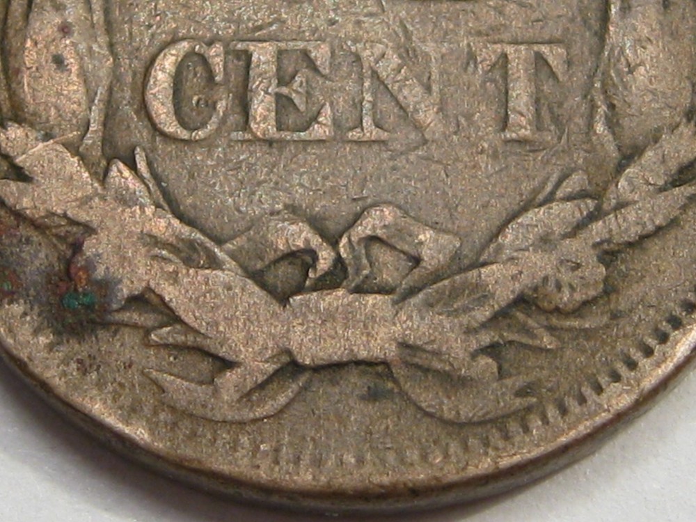 1858 SL Small Letters Flying Eagle Cent Penny. #41