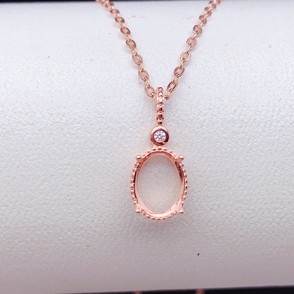 Silver 925 pendant empty setting, DIY blank setting YD67