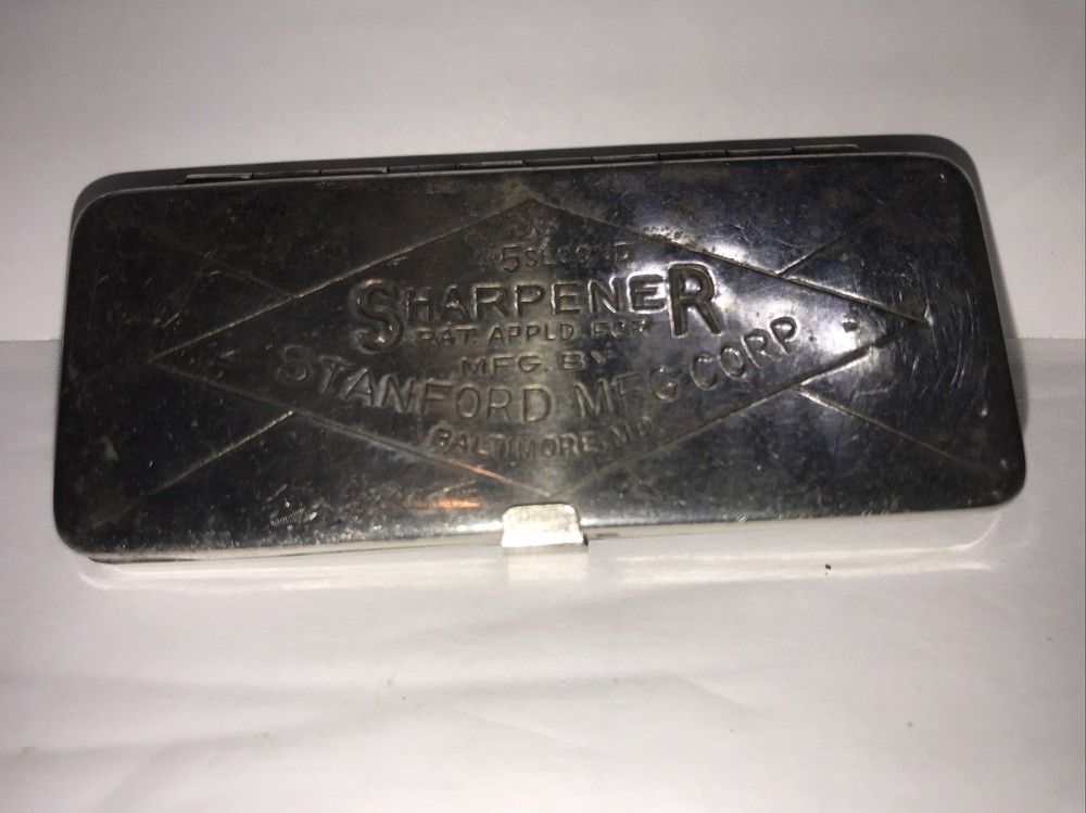 Vintage STANFORD MFG. CORP - 5 SECOND SHARPENER - Double Edge Blade Sharpener