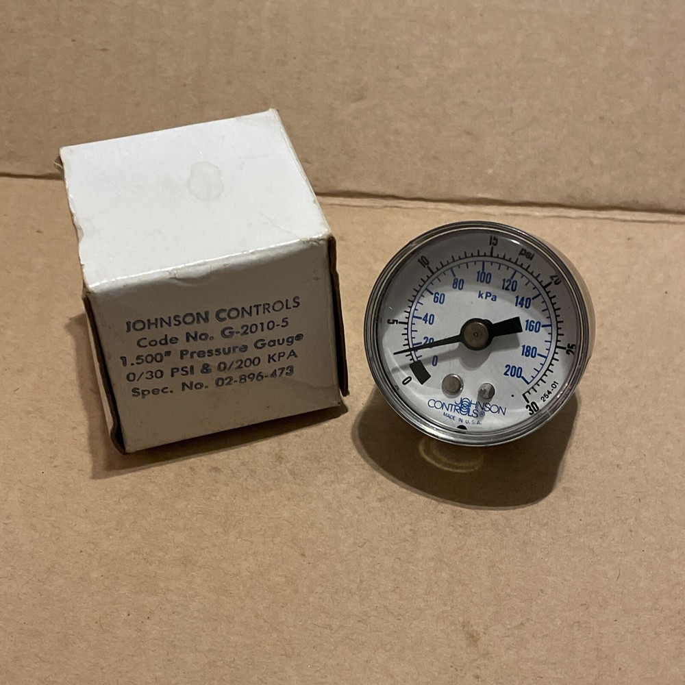 Johnson Controls G-2010-5 Pressure Gauge 1.5"