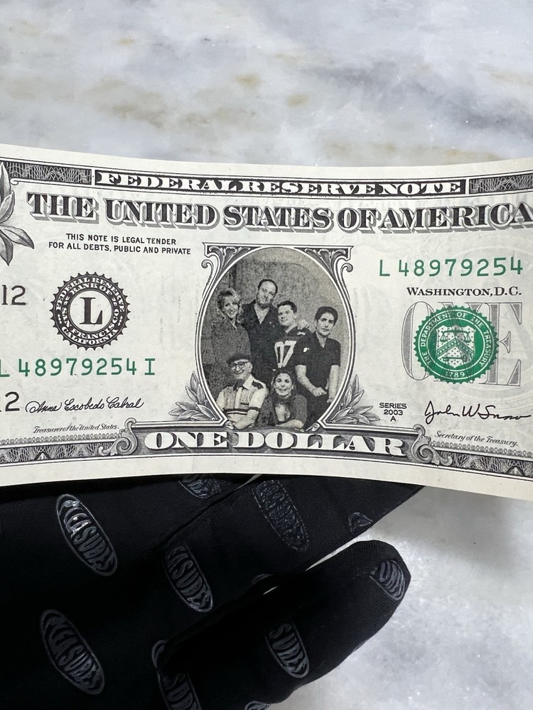 The Sopranos Memorabilia Dollar Bill Framed