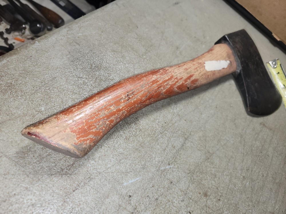 vintage plumb Permabond hatchet axe good user tool