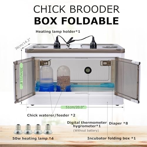 Chicken Brooder Box for Chicks Brooder Heater Chicks Warmer Brooder Plate Kit