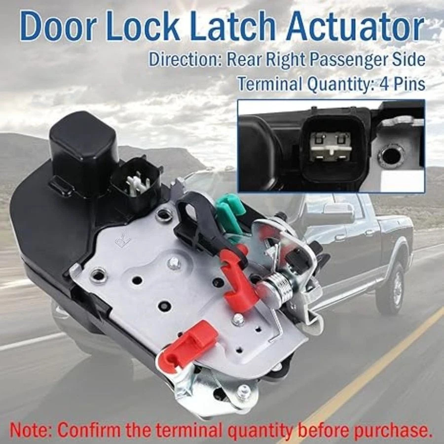 Rear Right Passenger Side Door Lock Latch Actuator Rear Right Passenger Side