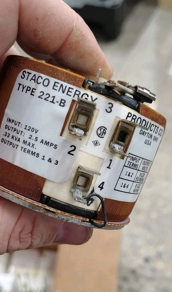 Staco Energy 221-B Variable Transformer 120v New Open Box Multiple Available!