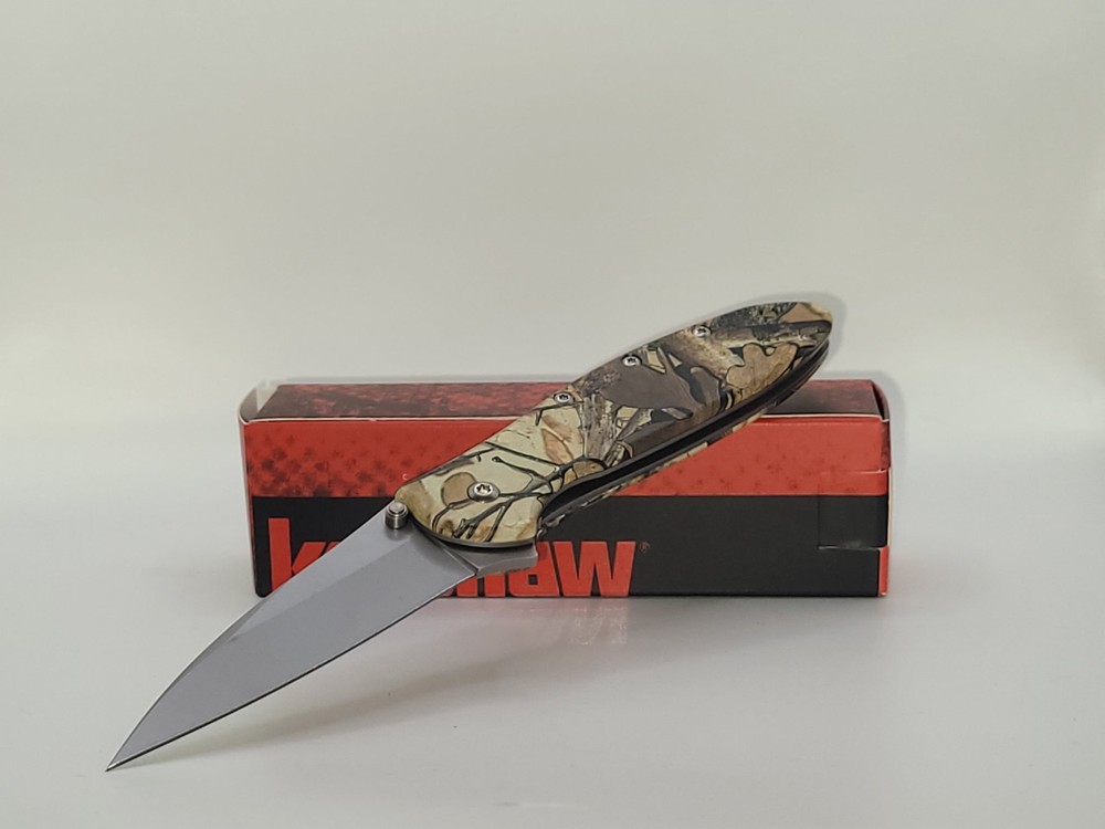 Kershaw Leek Clone in Camo Assisted Opening