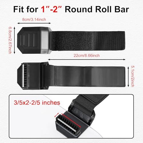 UTV Windshield Adjustable Mounting Clamp Kit Windshield Fixed Clamps Straps