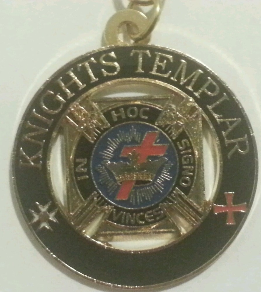 Freemason Knights Templar Cut-Out Keychain Emblem