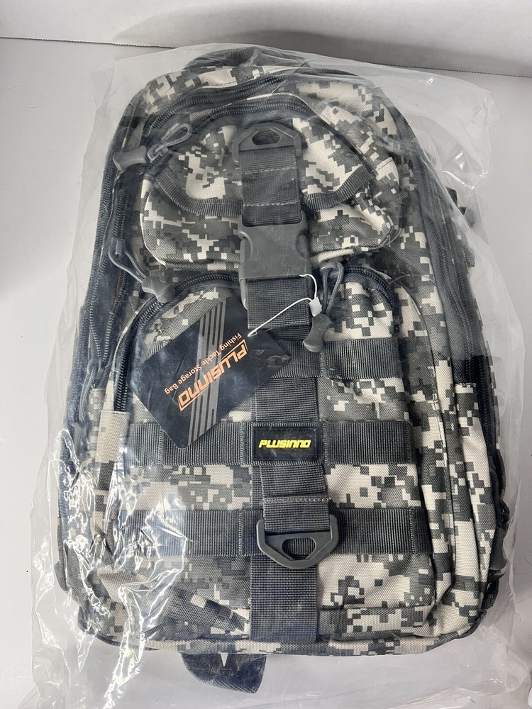 PLUSINNO Fishing Tackle Backpack Storage Digital Camo