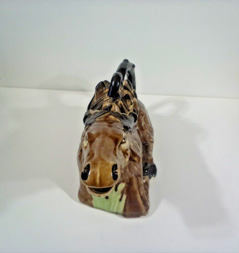 Ceramic Deer Creamer w/ Lid Japan Oversized Unique Vintage HTF