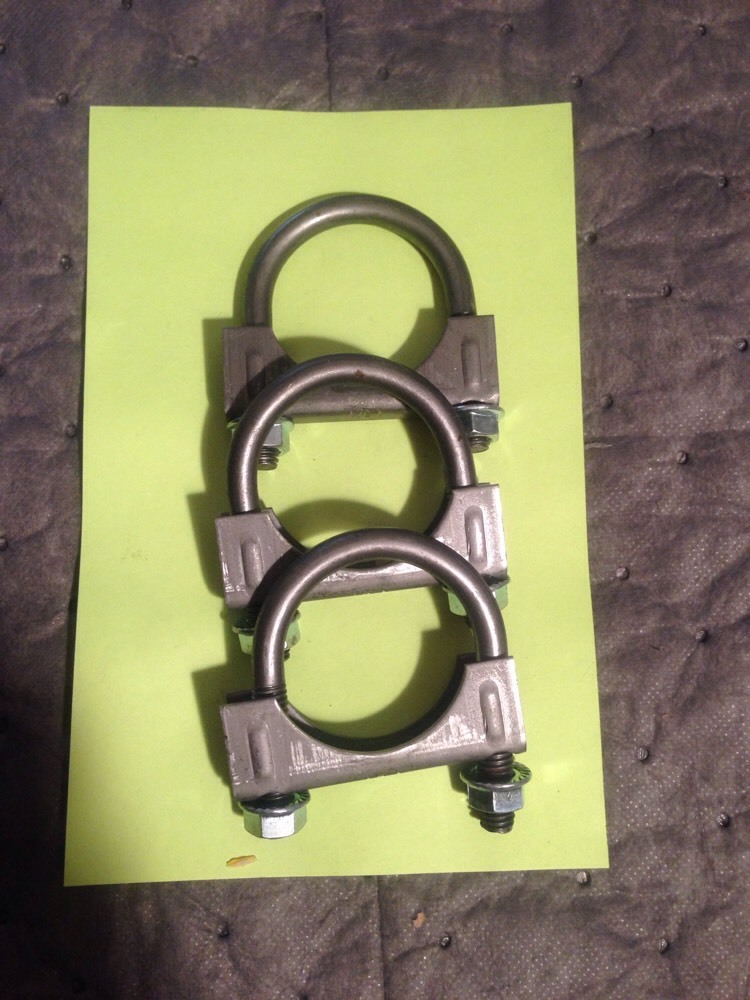3x 1 5/8" EXHAUST  Muffler Clamps