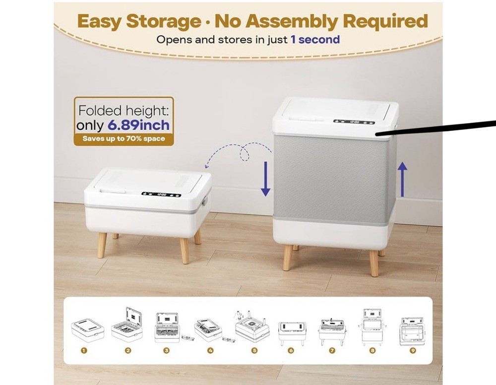 Weetall Space Saver Foldable Heated Towel Warmer