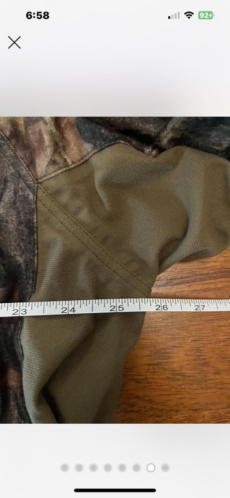 Camo Jacket Large Mesh Lining Rain Hunt Realtree