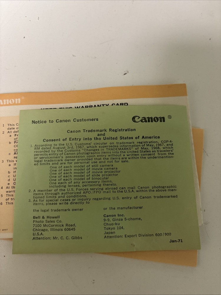 CANON S-400 CINE PROJECTOR / Open Box