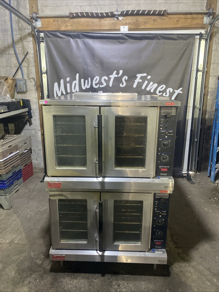Pre-Owned Lang Electric Double Stack Convection Oven Model ECCO-APXD TESTED