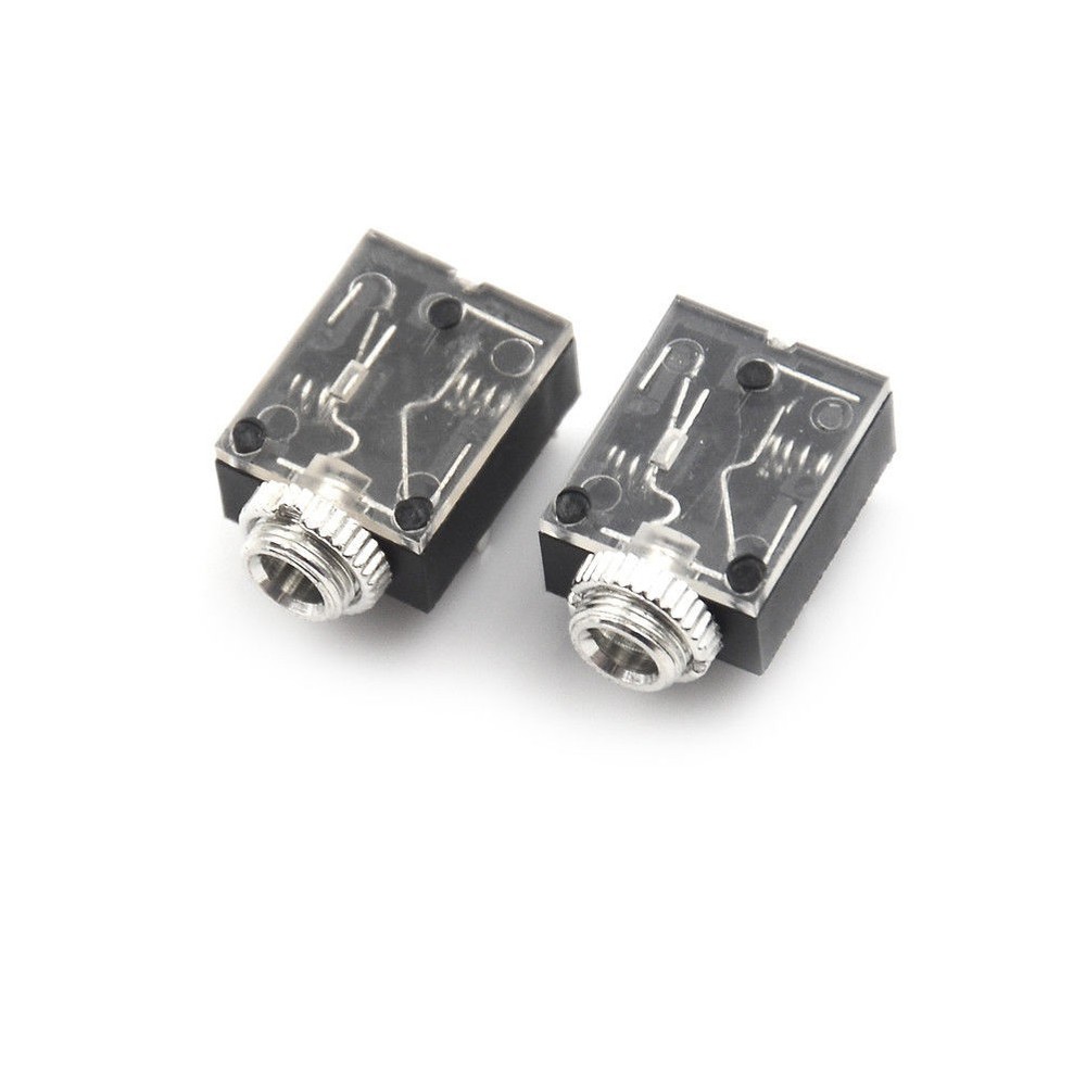 20 Pcs 5 Pin 3.5mm Audio Mono Jack Socket PCB Panel Mount for Headphone
