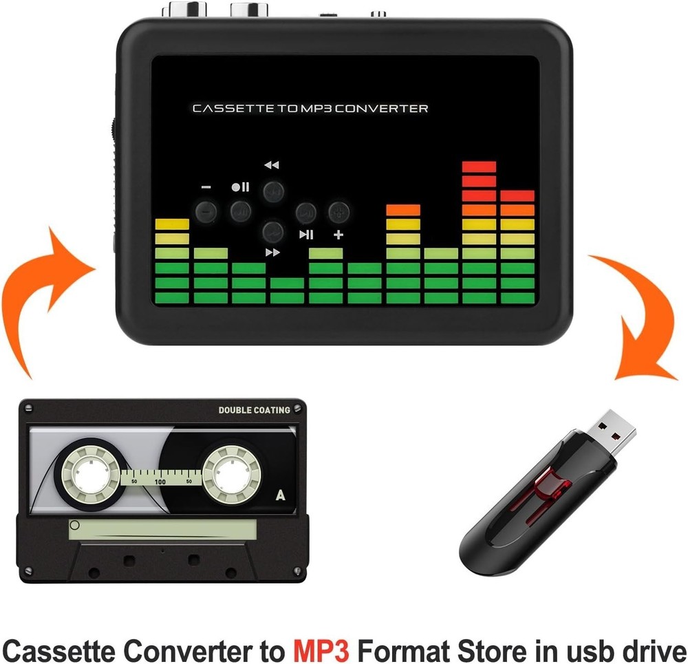 Walkman Cassette Audio Player with Earphones
