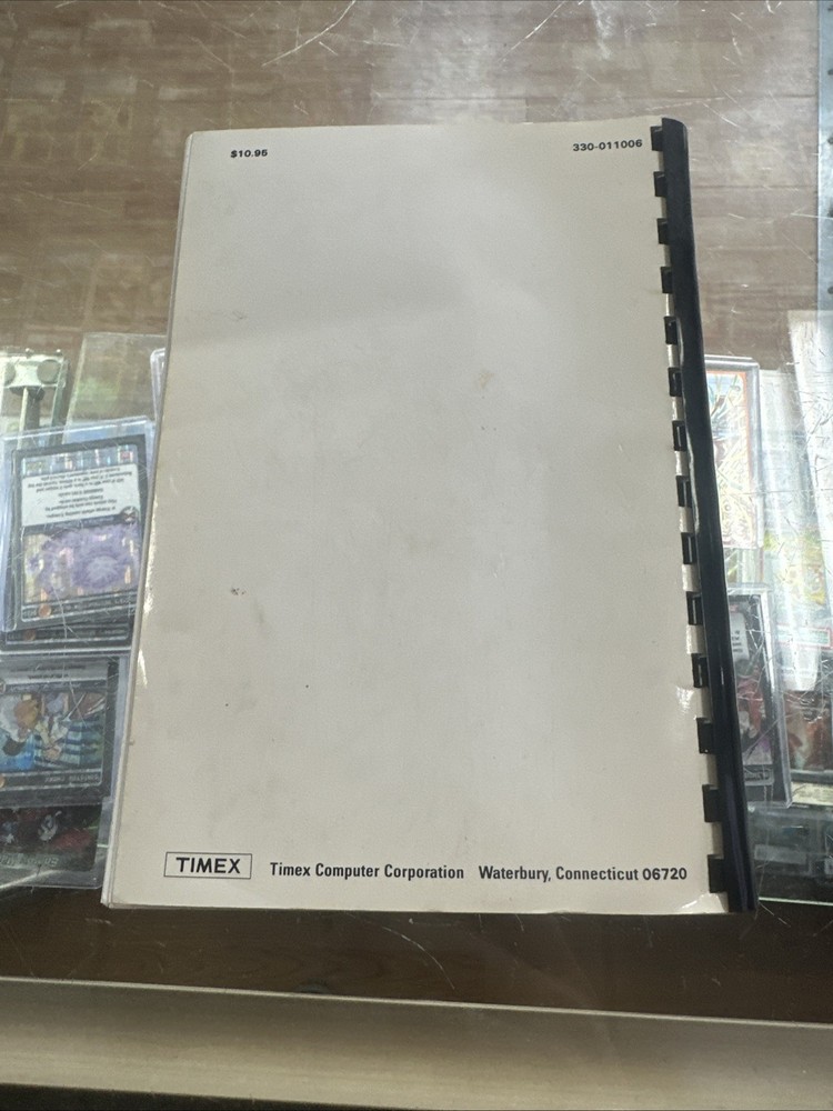 Original User Manual Instruction Book for the Timex Sinclair 1000 Computer 1982