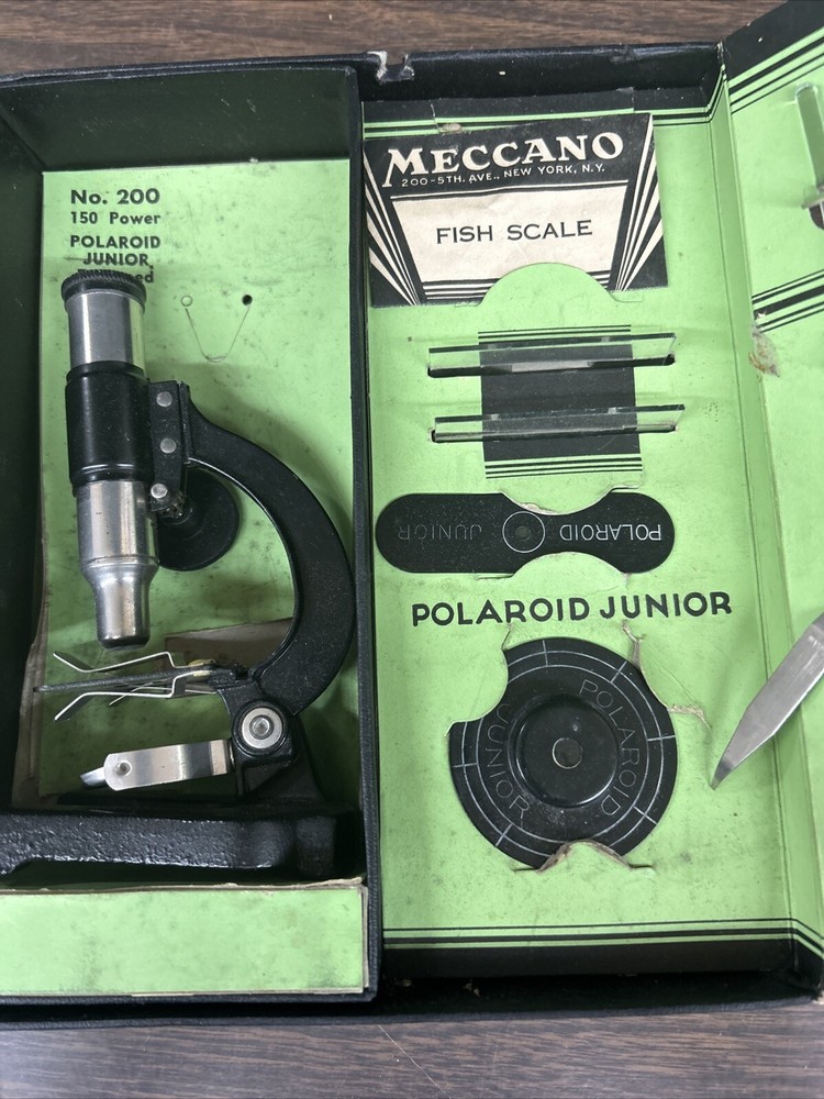 Vintage  Meccano Microscope Set  - PARTS